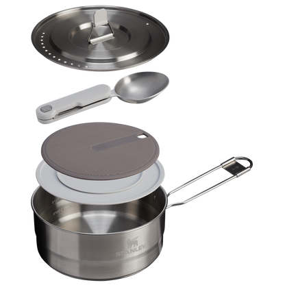 The Wildfare Pro Saucepan Cookset 5-piece set | 2 QT
