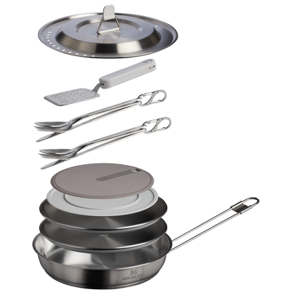 The Wildfare Pro Fry Pan Cookset 15-piece set | 1.1 QT